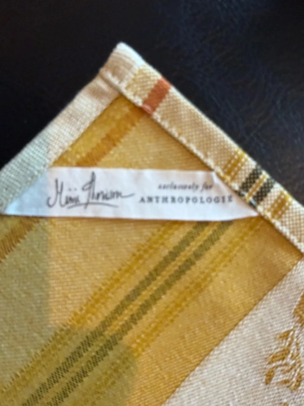 Anthropologie Dishtowels Set of 4 NWT Types of Glasses Kitchen